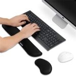 GEMEK Keyboard Handgelenkauflage Pad & Maus Handgelenkauflage Unterstützung für Computer / Laptop,Memory Foam Set für einfaches Tippen und Linderung Handverletzung und Schmerzen im Karpaltunnelsyndrom – Bild 2