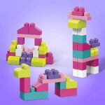 MEGA BLOKS Big Building Bag Bauset mit 60 grossen und bunten Bausteinen und 1 Aufbewahrungstasche, Spielzeug Geschenkset für Kinder ab 1 Jahr (Farbe und Verpackung können variieren) – Bild 6