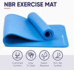 KG Physio Yogamatte Rutschfest, Sportmatte, Gymnastikmatte, Fitnessmatte, Trainingsmatte mit Tragegurt, Schadstofffrei Yoga Matte Ideal für Sport, Fitness und Yoga zuhause, 183cm x 60cm x 10mm – Bild 6