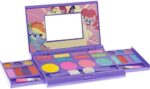 Townley Girl My Little Pony Hasbro Kompaktes Kosmetikset mit Spiegel, 14 Lipglosse, 4 Wangenschimmer, 8 Augenschimmer Beauty Kit Box Spielzeugset für Mädchen Kinder – Bild 2