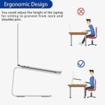 Besign LS03S Laptop ständer aus Aluminium, Ergonomischer Notebook-Ständer, Laptop ständer kompatibel mit MacBook air pro, Dell, HP, Lenovo und Anderen 10-15,6" Laptops – Bild 9
