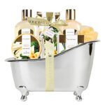 Bade Geschenkset, SPA LUXETIQUE Beauty Set für Frauen 8 tlg. Geburtstagsgeschenk Bade Set mit Deko Badewanne, Spa Set, Wellness Set für Frauen, Bade Geshcenkset zum Valentinstag