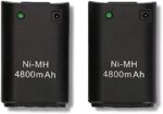 OSAN 2x 4800mAh Ni-MH "Direct-Charge" wiederaufladbar Batterie Akkus für XBOX 360 Remote Controller mit Ladekabel – Bild 5