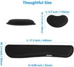 GEMEK Keyboard Handgelenkauflage Pad & Maus Handgelenkauflage Unterstützung für Computer / Laptop,Memory Foam Set für einfaches Tippen und Linderung Handverletzung und Schmerzen im Karpaltunnelsyndrom – Bild 7