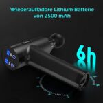 AERLANG Muskel Massagepistole, Massagegerät, Massage Gun mit 20 abgestimmten Intensitätsstufen, Muskelmassagegerät mit LCD-Anzeige-Touchscreen, Faszien Pistole mit 6 Massageköpfen – Bild 7