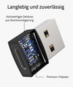 Syntech USB C Buchse auf USB Stecker Adapter (3er-Pack), USB C auf USB Adapter Kompatibel mit AirPods 3, iPad Mini 6, iPhone 13/12 Pro Max, Galaxy S20 usw, für Laptops, Powerbanks, Ladegeräten. – Bild 6