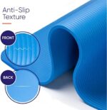 KG Physio Yogamatte Rutschfest, Sportmatte, Gymnastikmatte, Fitnessmatte, Trainingsmatte mit Tragegurt, Schadstofffrei Yoga Matte Ideal für Sport, Fitness und Yoga zuhause, 183cm x 60cm x 10mm – Bild 2