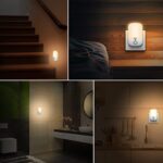 Gritin Nachtlicht Steckdose mit Dämmerungssensor, Schlaffreundliche Nachtlicht Baby, Stromsparende, 2700K Warmweiße LED Nachtlampe für Kinderzimmer/Schlafzimmer/Gang/Treppen/Küche/Badezimmer [Energieklasse A++] – Bild 4