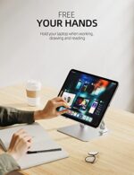 Nulaxy Laptopständer – Höhenverstellbar, Belüftet & Universell für 10–17" Notebooks (Silber) – Bild 4