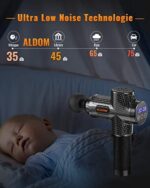 ALDOM Massagepistole – 30 Stufen, 8 Köpfe, bis 4800 U/min – Bild 3