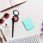wobsion Kompaktspiegel, Vergrösserungsspiegel mit Licht,1x/3xhandgehaltener 2-seitiger Magnetschalter-Klappspiegel,Reise-Schminkspiegel,Taschenspiegel für Handtasche,Geschenke für Mädchen – Bild 7