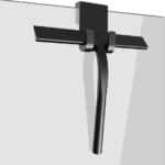 IARTISTE Silikon Duschabzieher – Schwarz, Klein, für Glas & Fliesen