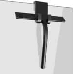IARTISTE Silikon Duschabzieher – Schwarz, Klein, für Glas & Fliesen