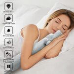 Homealexa Lange Wärmflasche mit weichem Bezug 2 Liter, Schlauch, Wärmflasche für Nacken und Schulter, Nackenwärmflasche – Bild 2