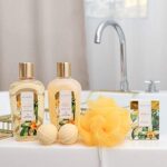 Bade Geschenkset, SPA LUXETIQUE Beauty Set für Frauen 8 tlg. Geburtstagsgeschenk Bade Set mit Deko Badewanne, Spa Set, Wellness Set für Frauen, Bade Geshcenkset zum Valentinstag – Bild 2