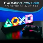 Paladone Playstation Icons Light mit 3 Lichtmodi, Musikreaktive Spielraumbeleuchtung, 31 x 7 x 11 cm – Bild 2