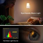 Gritin Nachtlicht Steckdose mit Dämmerungssensor, Schlaffreundliche Nachtlicht Baby, Stromsparende, 2700K Warmweiße LED Nachtlampe für Kinderzimmer/Schlafzimmer/Gang/Treppen/Küche/Badezimmer [Energieklasse A++] – Bild 8