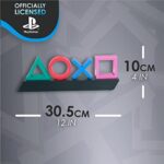 Paladone Playstation Icons Light mit 3 Lichtmodi, Musikreaktive Spielraumbeleuchtung, 31 x 7 x 11 cm – Bild 4