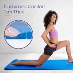 KG Physio Yogamatte Rutschfest, Sportmatte, Gymnastikmatte, Fitnessmatte, Trainingsmatte mit Tragegurt, Schadstofffrei Yoga Matte Ideal für Sport, Fitness und Yoga zuhause, 183cm x 60cm x 10mm – Bild 7