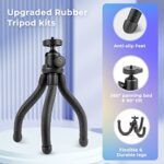 UBeesize Handy Stativ, Silikon Mini Stativ für Smartphone und Kamera, rutschfest Handy Stativ Ständer mit Bluetooth Fernbedienung für Reisen – Bild 4