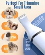 oneisall schermaschine hund pfoten Leise hundeschermaschine pfotentrimmer pfotenrasierer für Hunde Katzen Pfoten, Augen, Ohren, Gesicht, Körper – Bild 4
