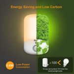 Gritin Nachtlicht Steckdose mit Dämmerungssensor, Schlaffreundliche Nachtlicht Baby, Stromsparende, 2700K Warmweiße LED Nachtlampe für Kinderzimmer/Schlafzimmer/Gang/Treppen/Küche/Badezimmer [Energieklasse A++] – Bild 7