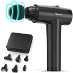 AERLANG Muskel Massagepistole, Massagegerät, Massage Gun mit 20 abgestimmten Intensitätsstufen, Muskelmassagegerät mit LCD-Anzeige-Touchscreen, Faszien Pistole mit 6 Massageköpfen