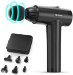 AERLANG Muskel Massagepistole, Massagegerät, Massage Gun mit 20 abgestimmten Intensitätsstufen, Muskelmassagegerät mit LCD-Anzeige-Touchscreen, Faszien Pistole mit 6 Massageköpfen