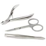 H&S Maniküre & Pediküre Nagel Set für Damen &Herren - 14-Teiliges Reise Nagelpflegeset - Edelstahl Nagelset mit auch Nagelschere & Nagelknipser im Leder Nageletui – Bild 4
