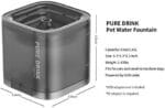 PETKIT CYBERTAIL Katzen Trinkbrunnen, Hundewasserspender, 1,85L Katzen Hunde Wasserbrunnen, Intelligentes LED-Licht, Extrem Leiser, Hygienischer Wasserspender Trinkbrunnen für Katzen Hunde – Bild 4