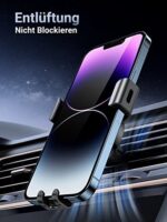 UGREEN Handyhalterung Auto Handy Halterung PKW Lüftung Schwerkraft Handy Autohalterung KFZ Handyhalter fürs Auto kompatibel mit iPhone 12 13 14 Pro Max, Galaxy S22 S21 S20, Huawei Xiaomi usw.(Schwarz) – Bild 3
