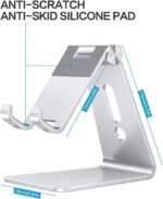 OMOTON Handy Ständer Verstellbar, Phone Stand kompatibel mit iPhone 14 Pro/14/13/12 Pro Max/11 Pro/XR/SE, Multi-Winkel Handyhalterung für Huawei, Samsung, Xiaomi, OnePlus andere Smartphone – Bild 3