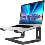 Soundance Laptop Ständer, Aluminium Computer Erhöhung, ergonomischer Laptop Ständer für den Schreibtisch, Metall Halterung, kompatibel mit 10 bis 15,6 Zoll Notebook Computern