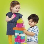 MEGA BLOKS Big Building Bag Bauset mit 60 grossen und bunten Bausteinen und 1 Aufbewahrungstasche, Spielzeug Geschenkset für Kinder ab 1 Jahr (Farbe und Verpackung können variieren) – Bild 3