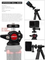 Handy Stativ, Lammcou Flexibel Stativ für Smartphone mit Voll Schwenkbar Kugelneiger & Vertikale und Horizontale Handystativhalter & Stativhalterung, Camera Tripod Kamerastativ für YouTube, Urlaub – Bild 5