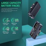 OIVO Xbox Controller Ladestation mit 2-Packs Wiederaufladbaren Akku für Xbox One/Xbox Series X/S, Xbox One Controller Ladestation mit 2x1300mAh Wiederaufladbaren Akku – Bild 2