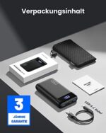 INIU Power Bank 20000mAh, 22,5W Powerbank klein Aber stark (USB C Input & Output), 3A USB C PD 3.0 QC 4.0 Externer Handyakkus, kompatibel mit iPhone 14 13 12 11 Pro Max, Samsung, iPad, Huawei, Switch – Bild 7