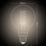 Philips Hue White Filament E27 LED Globe & Philips Hue White Filament Single Smart LED ST64 Bulb – Bild 3
