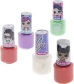 LOL Surprise Extra Large Set of 15 Nail Polishes auf Wasserbasis für Mädchen, glitzernde & undurchsichtige Farben, mit Zehenabstandshaltern und Nagelstickern, ab 3 Jahren, 18 Stück – Bild 7