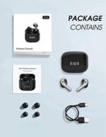 Tiksounds Kopfhörer Kabellos, Bluetooth Kopfhörer in Ear mit Mikrofon, 35 std Spielzeit mit LED Leistungsanzeige, IPX7 Wasserdicht, HiFi Stereo in Ear Kopfhörer Bluetooth für Arbeit und Studium – Bild 7