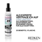Redken, Multi Benefit Treatment, Feuchtigkeitsspendendes Pflege Spray für alle Haartypen, Hitzeschutz & Anti Haarbruch, One United, 1 x 150 ml – Bild 6