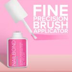 NYK1 NailBond Extra Starker Nagelkleber (8 ml) – Pinsel-On Nail Glue für Kunstnägel, Press-On Nails, Tips & Acrylnägel – Bild 3