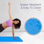 KG Physio Yogamatte Rutschfest, Sportmatte, Gymnastikmatte, Fitnessmatte, Trainingsmatte mit Tragegurt, Schadstofffrei Yoga Matte Ideal für Sport, Fitness und Yoga zuhause, 183cm x 60cm x 10mm – Bild 5