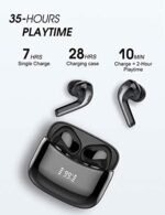 Tiksounds Kopfhörer Kabellos, Bluetooth Kopfhörer in Ear mit Mikrofon, 35 std Spielzeit mit LED Leistungsanzeige, IPX7 Wasserdicht, HiFi Stereo in Ear Kopfhörer Bluetooth für Arbeit und Studium – Bild 6