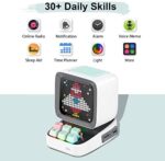 Divoom Ditoo Multifunctional Pixel Art LED Tragbarer Bluetooth Lautsprecher, 256 Programmierbares LED Panel mit Party Licht, Smart Digital Tischuhr, Gaming Musikbox unterstützt TF Karte & Radio – Bild 5