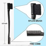 3 Stück Toupier Bürste Set Doppelkanten Bürste und Kamm Borsten Haarbürste Kamm Pflege Kanten Bürste Kämme Robuster Rattenschwanz Kamm für Friseurin Frauen Baby Kinder – Bild 2