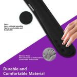 GEMEK Keyboard Handgelenkauflage Pad & Maus Handgelenkauflage Unterstützung für Computer / Laptop,Memory Foam Set für einfaches Tippen und Linderung Handverletzung und Schmerzen im Karpaltunnelsyndrom – Bild 6