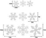 Lynlon 108 Fensterdeko Schneeflocken Schneeflocken Fensterbilder Abnehmbare Fensterdeko Statisch Haftende PVC Aufkleber für Weihnachts-Fenster Dekoration, Türen,Schaufenster, Vitrinen, Glasfronten – Bild 4