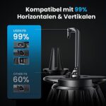 LISEN Handyhalterung Auto Magnet 2022 Upgraded Clamp Handyhalter Auto Zubehör Lüftung KFZ Handy Halterung mit 6 Starke Magnet 3 Metallplatte, Kompatibel für iPhone Samsung Huawei Smartphone – Bild 6