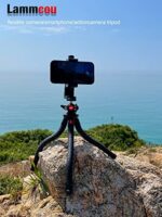 Handy Stativ, Lammcou Flexibel Stativ für Smartphone mit Voll Schwenkbar Kugelneiger & Vertikale und Horizontale Handystativhalter & Stativhalterung, Camera Tripod Kamerastativ für YouTube, Urlaub – Bild 3